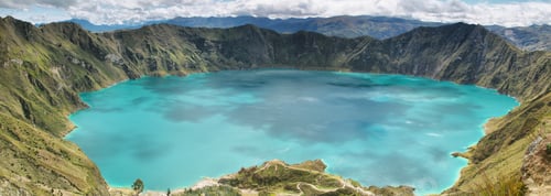 Preview: Amazing view of lake of the Quilotoa caldera