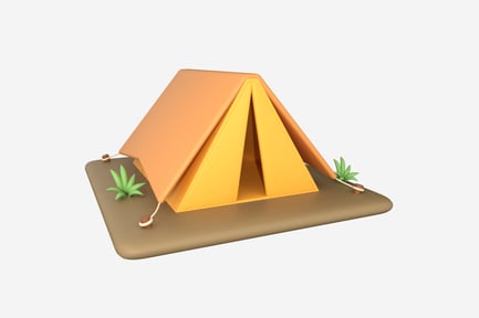 Preview: Dome Tent Outdoor 3D Illustration