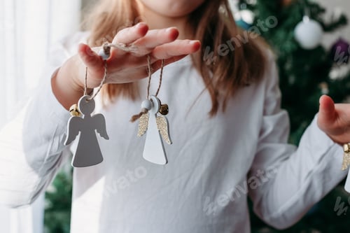 Preview: New Year's ecological toys made of wood.