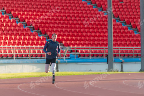 Preview: Athletes with disabilities who utilize running blades for short distances.