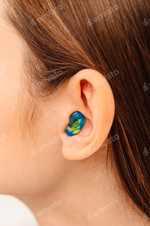 Preview: Individual and stylish earplugs for women. Ear plugs - noise protection. Personally molded earplugs