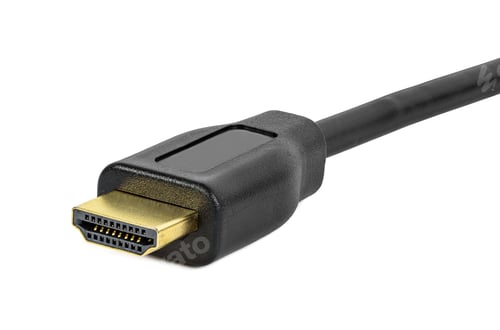 Preview: HDMI plug on white background