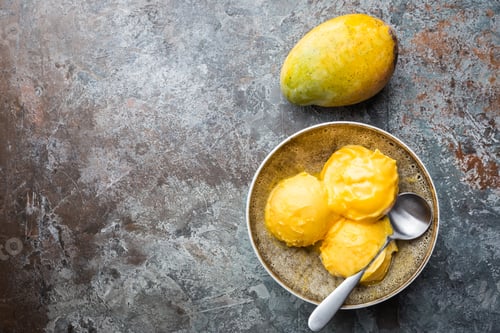Preview: Homemade mango ice cream