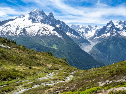 Preview: Mountains views in Chamonix-Montblanc range, France