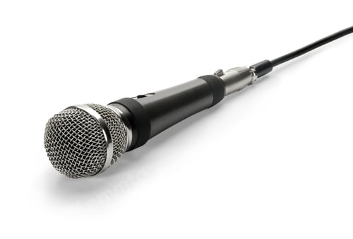 Preview: Microphone on white background