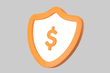 Preview: Orange Shielded Dollar Icon