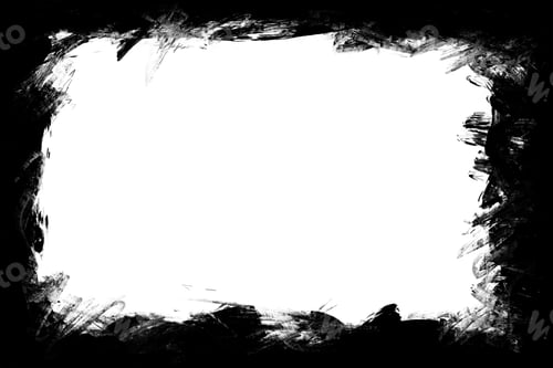 Preview: Black grunge splashes isolated on white background.