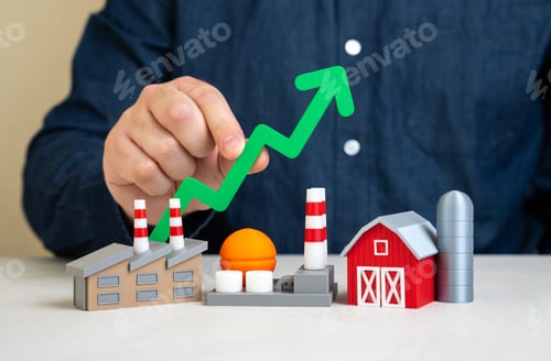 Preview: The man notes the growth of industrial production and the economy. Rising factory orders