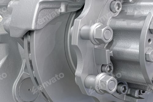 Preview: Car wheel hub and disc brake