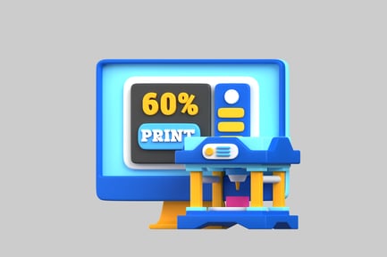 Visualização: Impressora 3D de mesa com monitor