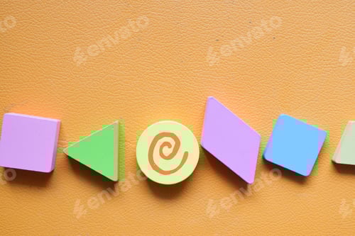 Preview: Geometric shapes for games and children learning.