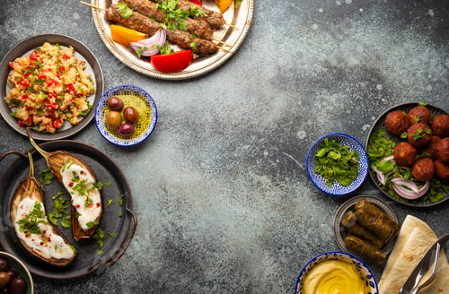 Preview: Middle eastern dinner table