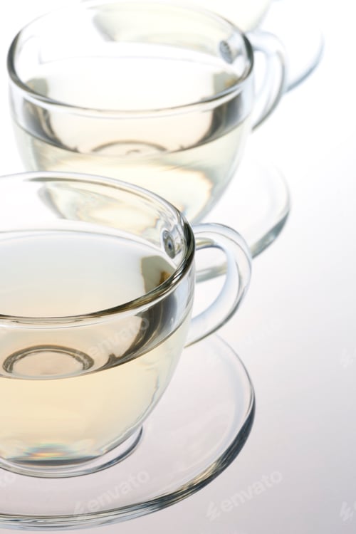 Preview: Transparent tea cups with tea