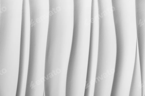 Preview: Decorative relief wave texture for walls. Gypsum 3D panels.