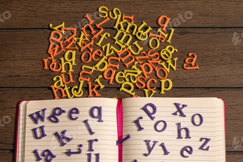 Preview: Notebook with letters