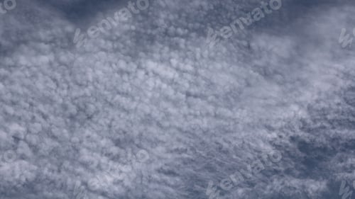 Preview: Cirrocumulus Clouds With Blue Sky - Photograph Of A Thin Layer Of Cirrocumulus Clouds With Blue Sky