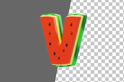 Preview: Watermelon V 3D Icon