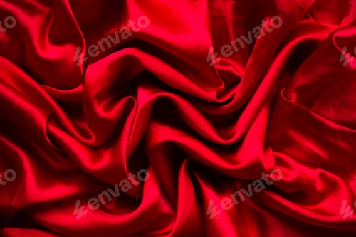 Preview: Dark red fabric texture abstract background. new modern design luxurious light and soft wave smooth