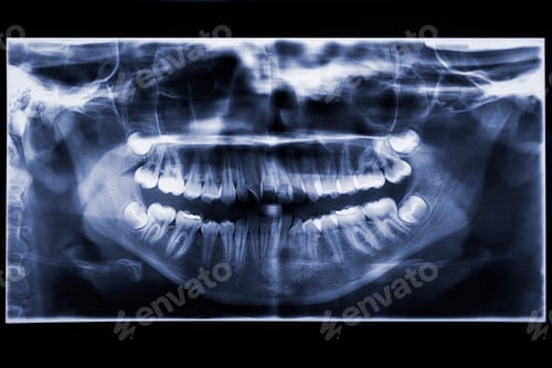Preview: closeup of patient dental x-ray image