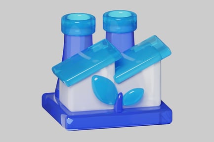 Preview: Miniature blue factory