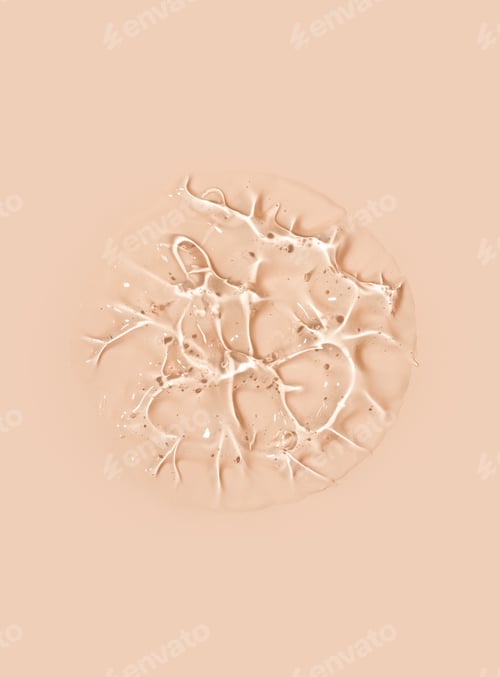 Preview: texture gel serum on beige background
