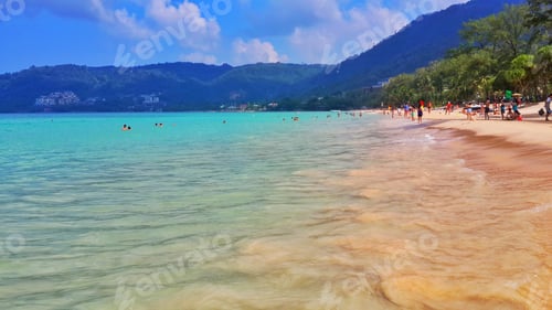 Preview: Beautifil summer tropical ocean beach landscape. Patong Beach, Thailand
