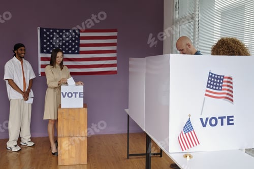 Preview: People Voting For Candidates During Election Day
