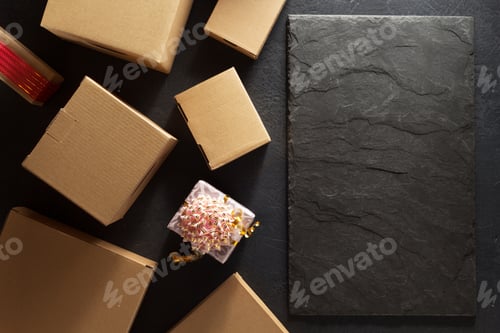 Preview: cardboard box on background