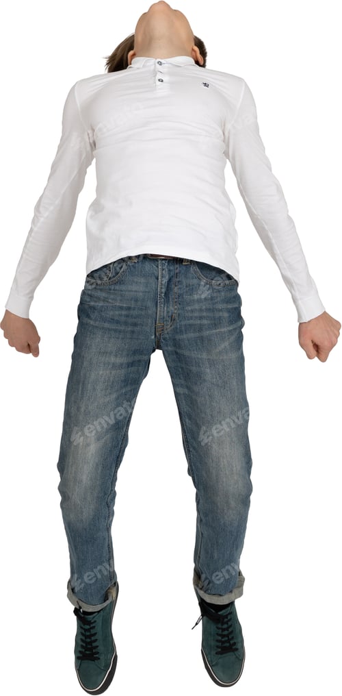 Preview: a man in jeans and a white shirt with his hands in his pockets