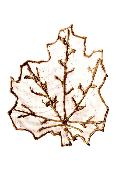 Preview: Christmas decorative golden leaf