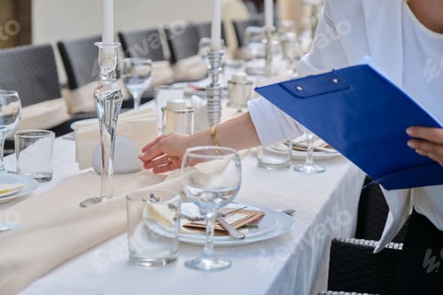 Preview: Catering for events, banquet decorated table, table setting decoration