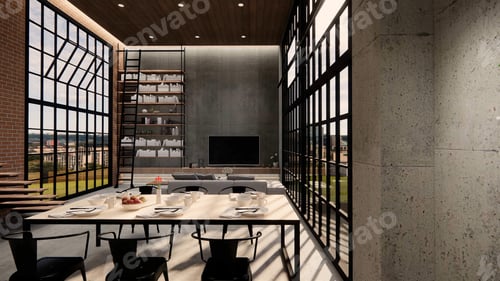 Vorschau: 3D-Hausinterieur
