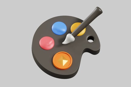 Preview: Palette with brush tech icon