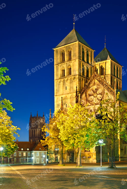 Preview: Muenster Cathedral At Night, Germany