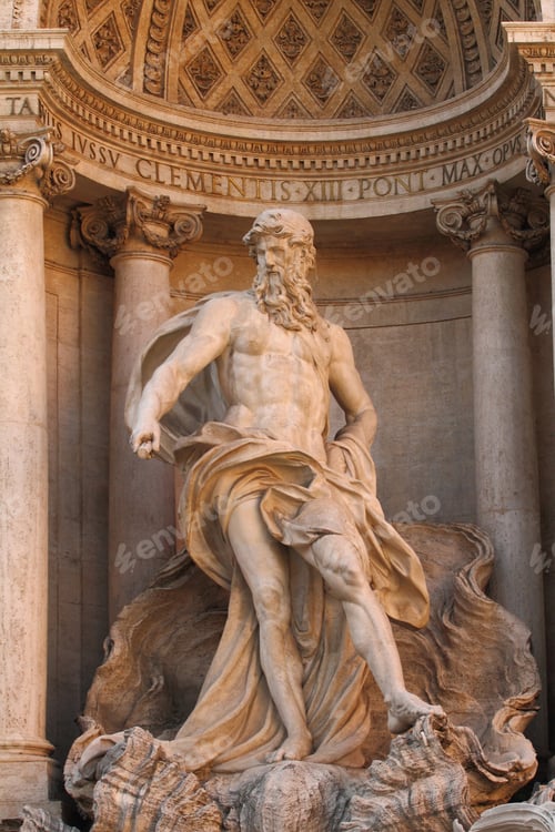 Preview: Statue in Fontana di Trevi, rome, Italy