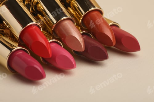 Preview: Lipstick with brains and isolated on a white background to create a page border