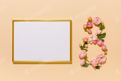 Preview: International Women's Day. Flower composition 8.