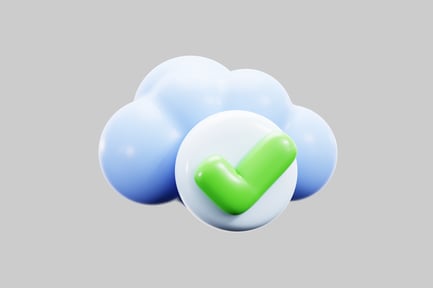 Preview: Cloud checkmark data transfer success