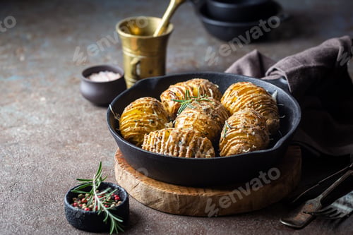 Preview: Baked hasselback potatoes