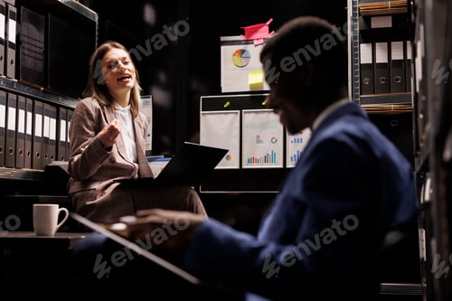 Preview: Officers analyzing federal files