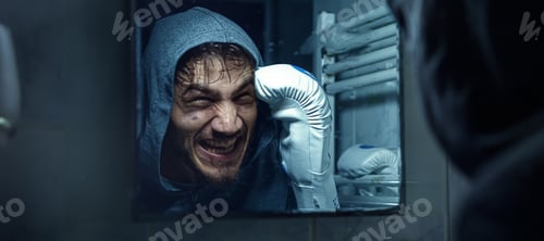 Preview: Street fighter looks in the mirror.