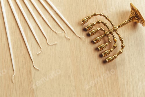 Preview: Ancient ritual candle menorah