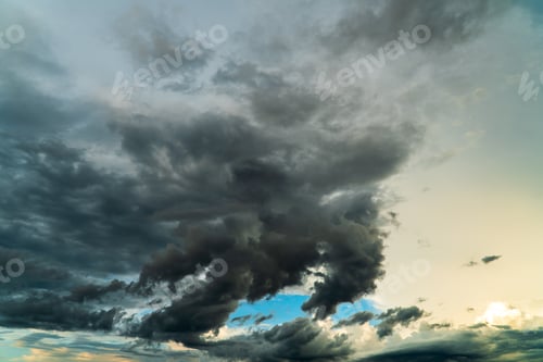 Preview: colorful dramatic sky with cloud at sunset