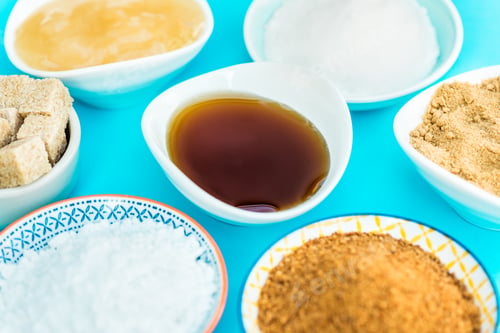 Preview: Different Kinds of Sugar and Sweeteners in the Bowls