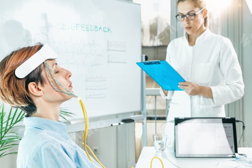 Preview: Biofeedback EEG or Electroencephalograph Training at a Health Center