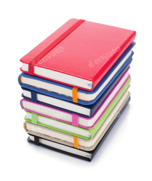 Preview: notebook or pad isolated at white