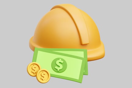 Preview: Construction Worker Earnings Concept