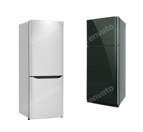 Preview: Refrigirators isolated on white background