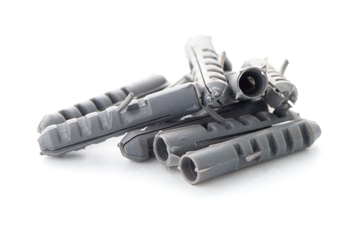 Preview: Grey plastic dowels