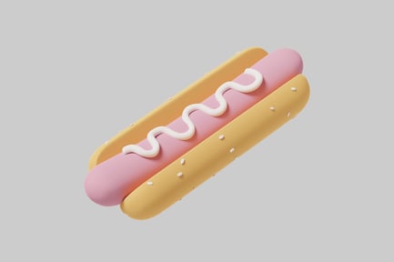Preview: Hot dog on a bun.